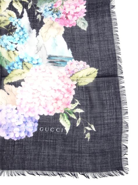 gucci scarf hydrangeas|Gucci wraps for women.